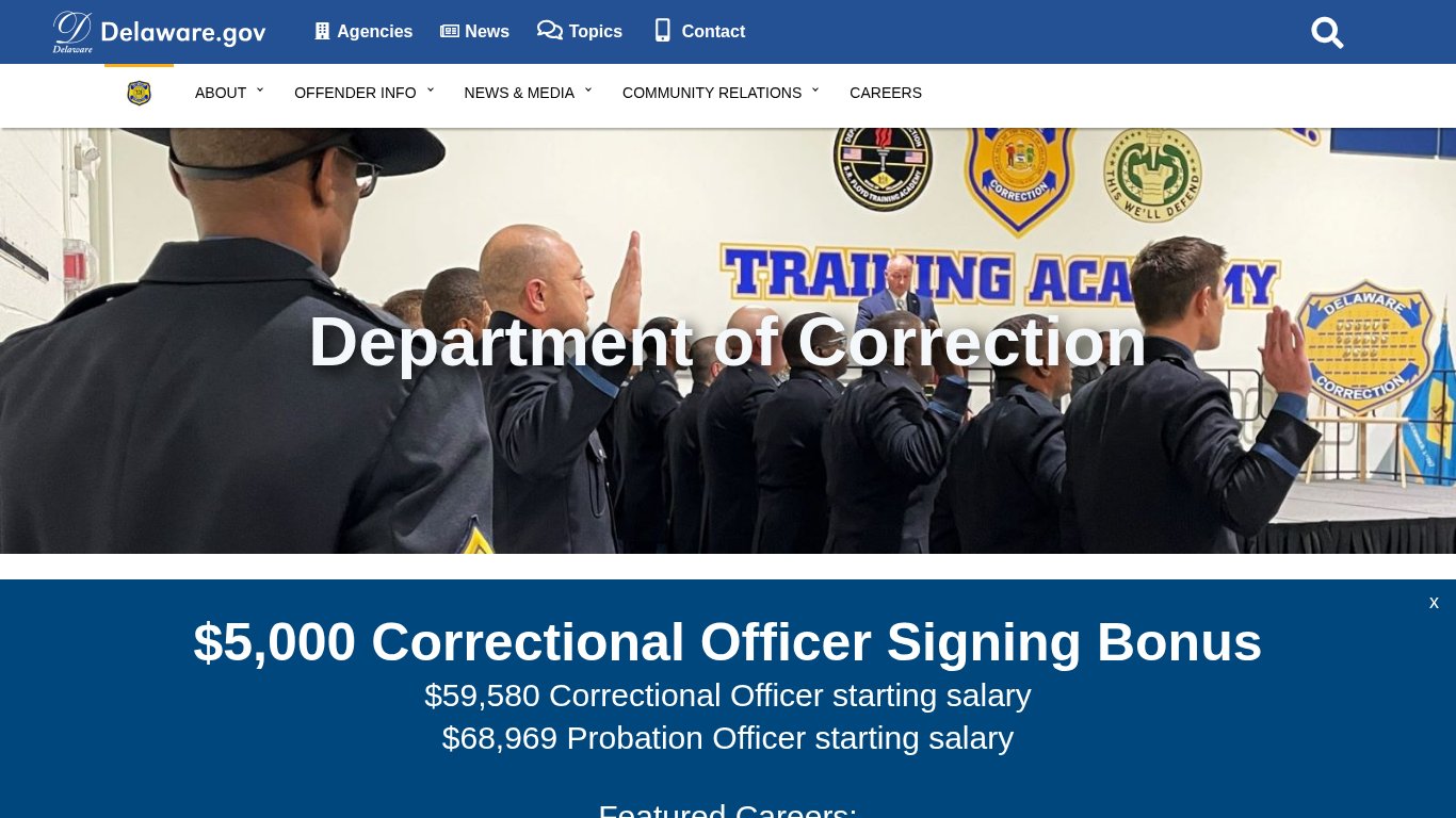 Delaware Department of Correction Offender Search