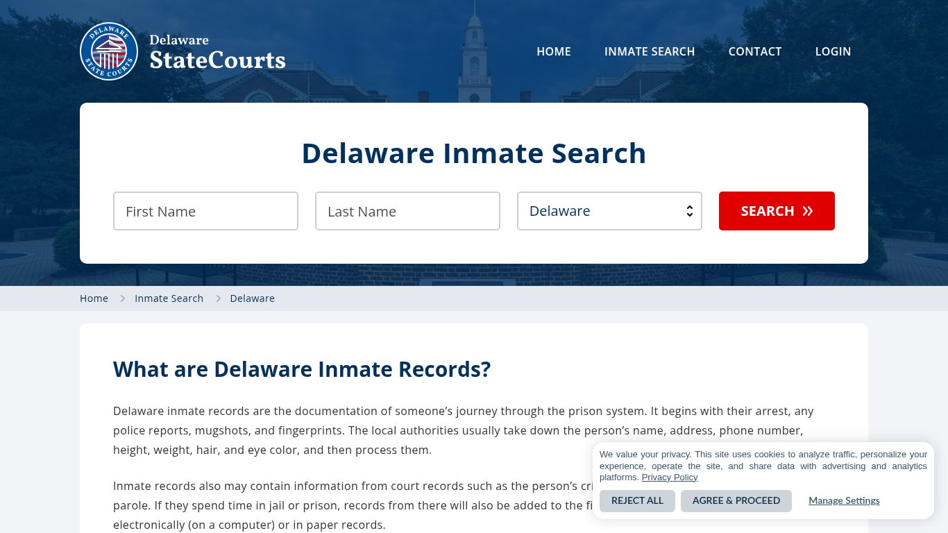 Delaware Inmate Search, Prison and Jail Information - StateCourts